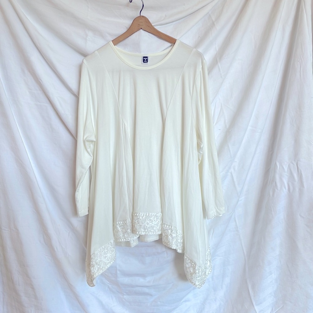 Dress To Kill cream long sleeve top